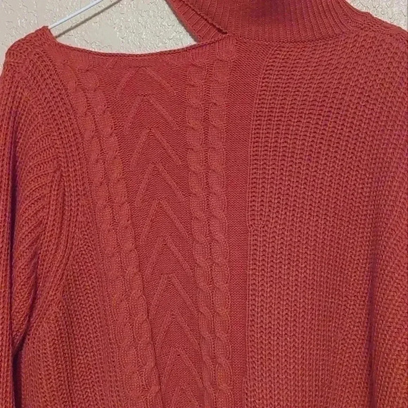 Main Strip Sweater Rust Orange Size Medium - Picture 6 of 7